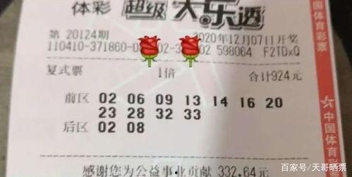 大乐透124期开奖结果,惊喜连连，大奖花落谁家？